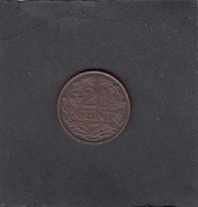 Beschrijving: 2 1/2 Cent WILHELMINA